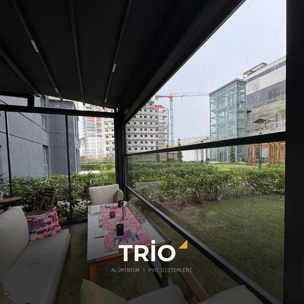 Kış bahçesi uygulaması, bahçeli villa - Trio Alüminyum