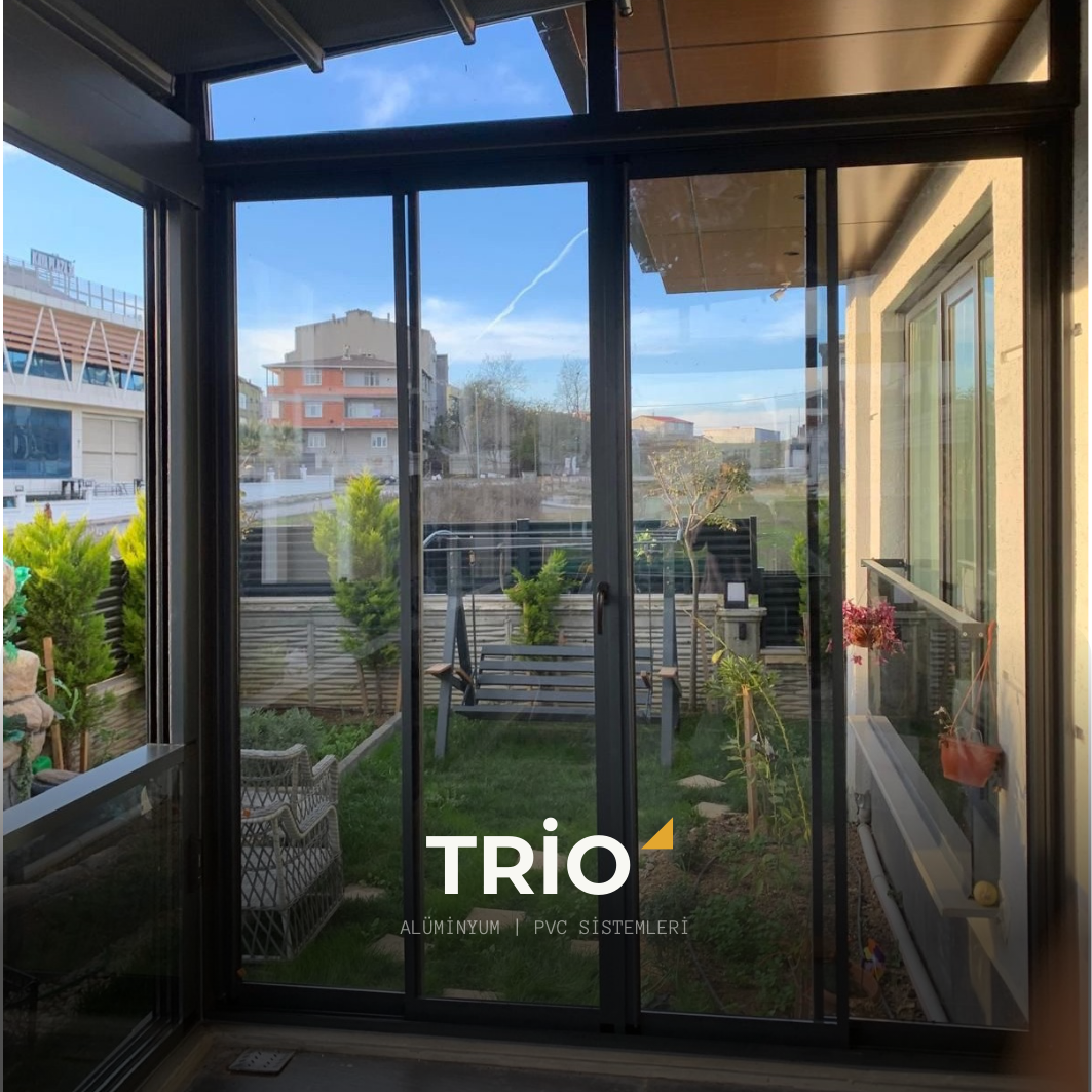 Giyotin cam balkon sistemi iç görünüm - Trio Alüminyum
